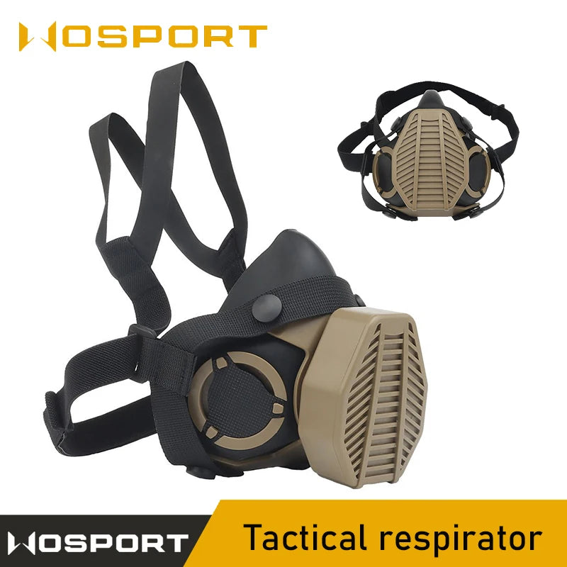 Protective Tactical Respirator Protective Mask HEPA Filtration Half Face Gas Mask SOTR Special Operations Half Mask