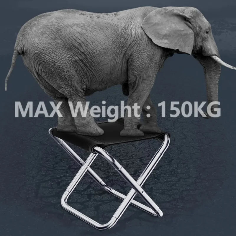 Outdoor Travel Chair Portable Folding Stool Camping Picnic Collapsible Foot Stool Fishing Hiking Beach Ultralight Chair Tools