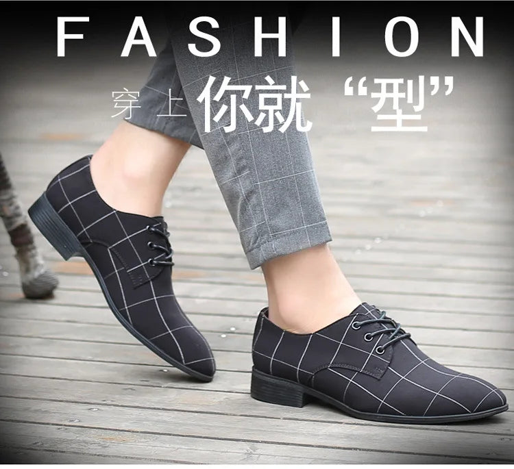 Mens Dress Shoes Summer New Men's Plus Size Casual Shoes Breathable Pointed Toe Old Beijing Cloth Shoes Canvas Leather Shoes