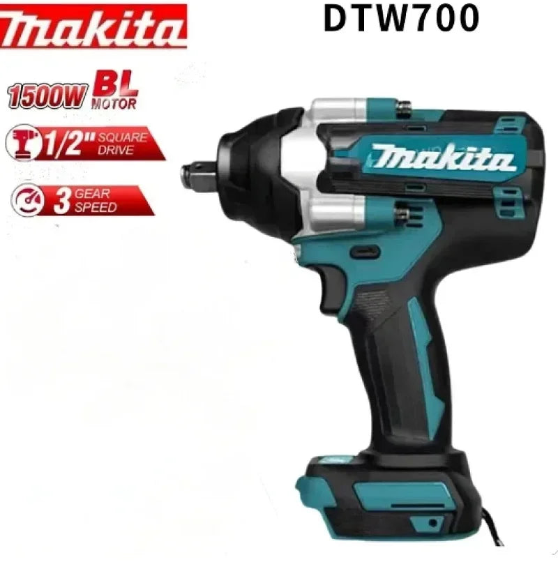 Makita DTW700 18V Brushless Electric Wrench Cordless Drill Screwdriver Free Delivery Large Torque Power Tools Torque Wrench New