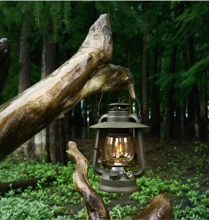 Naturehike Kerosene Lamp Coal Oil Lantern Retro Lighting Light Outdoor Camping Picnic Travel Photo Props Rainproof Portable