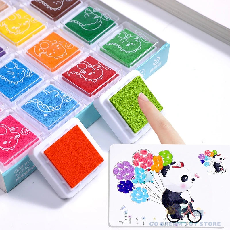 16/32PCS DIY Finger Painting Drawing Toys For Kid Creative Coloring Graffiti Doodle Montessori Educational Toy Kindergarten Gift