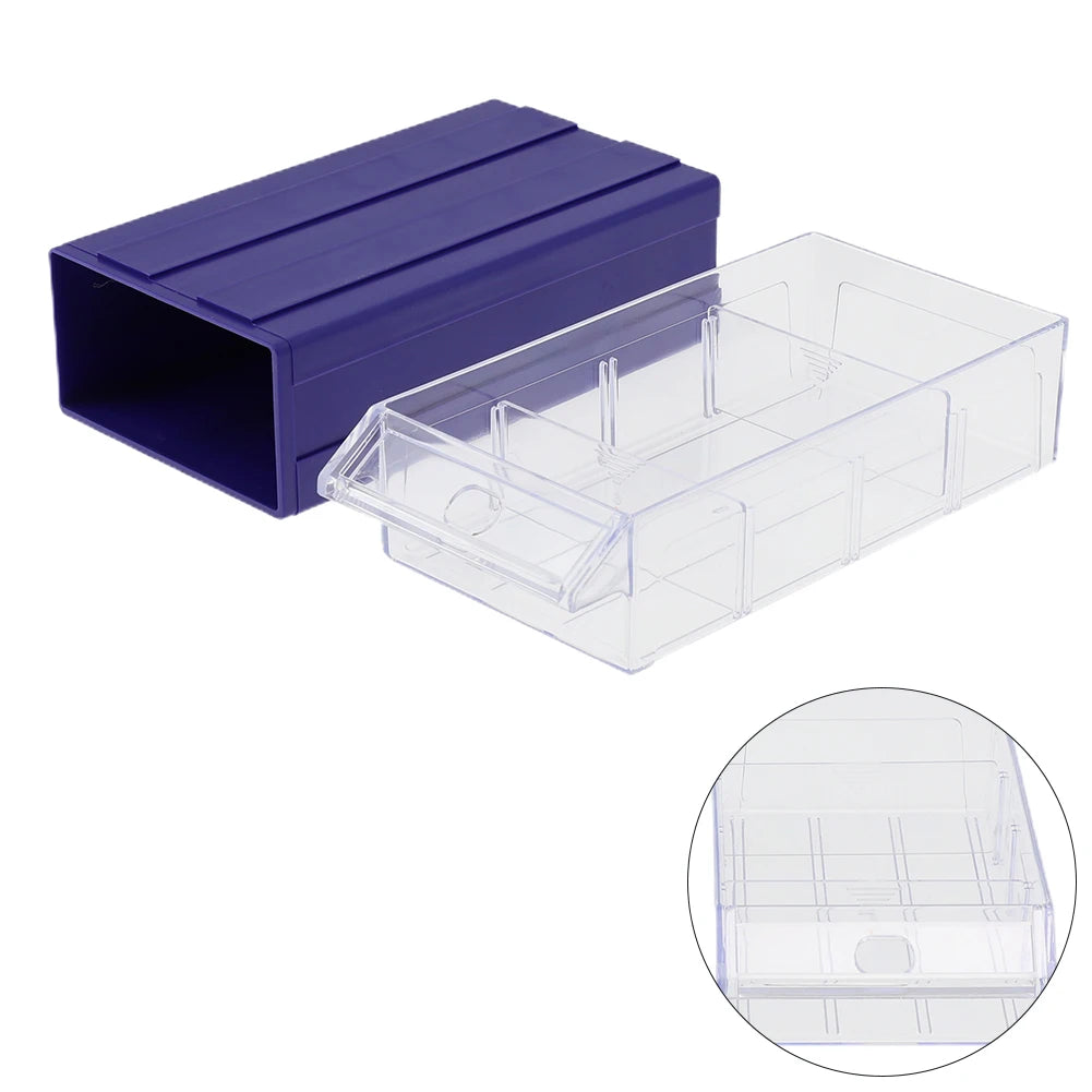 1PC Garage Tool Organizer Stackable Plastic Hardware Parts Storage Boxes Plastic Organizing Boxes Component Screws Toolbox