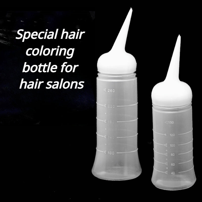 120/260ml Professional Hair Dye Applicator Brush Dispensing Salon Empty Plastic Hair Color Dry Washing Bottle Barber Accesories