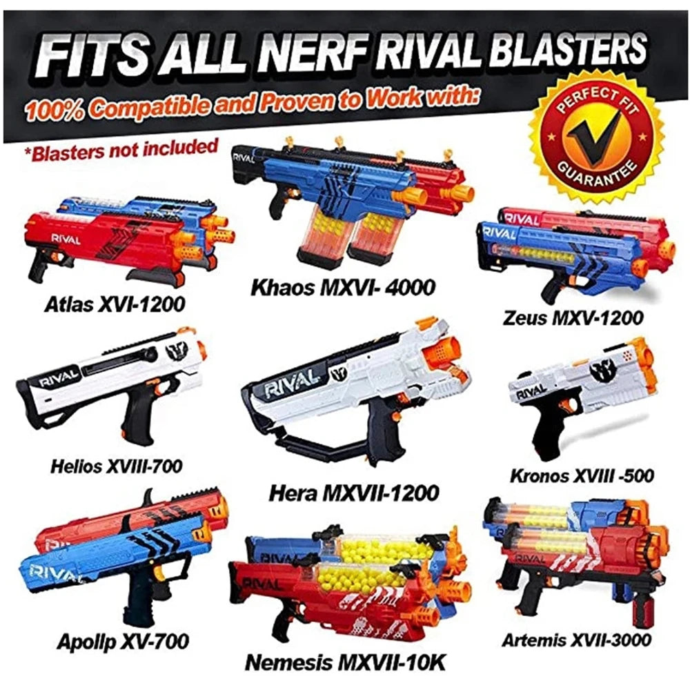 40PCS Bullets Ball for Nerf Rival Zeus Apollo Bullets Toys Gun Soft Round Darts for Nerf Rivals Toy Gun Ball Children Gift