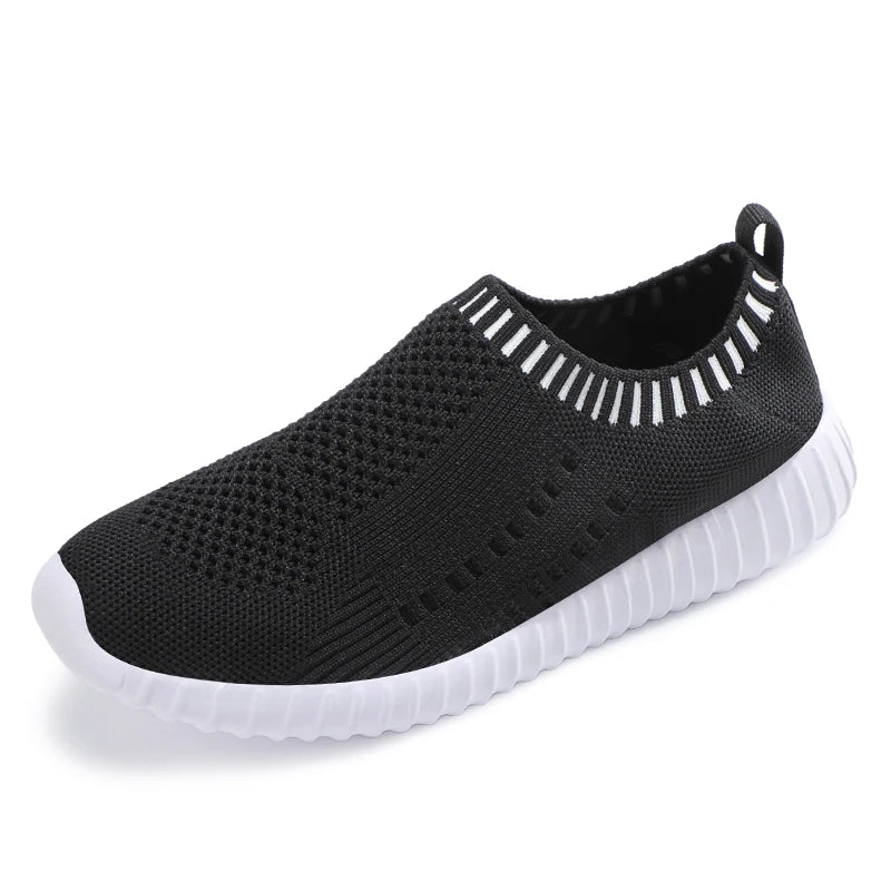 Women Sneakers Mesh Breathable Casual Tennis Shoes for Women Outdoor Walking Shoes Slip on Comfortable Lightweight Running Shoes