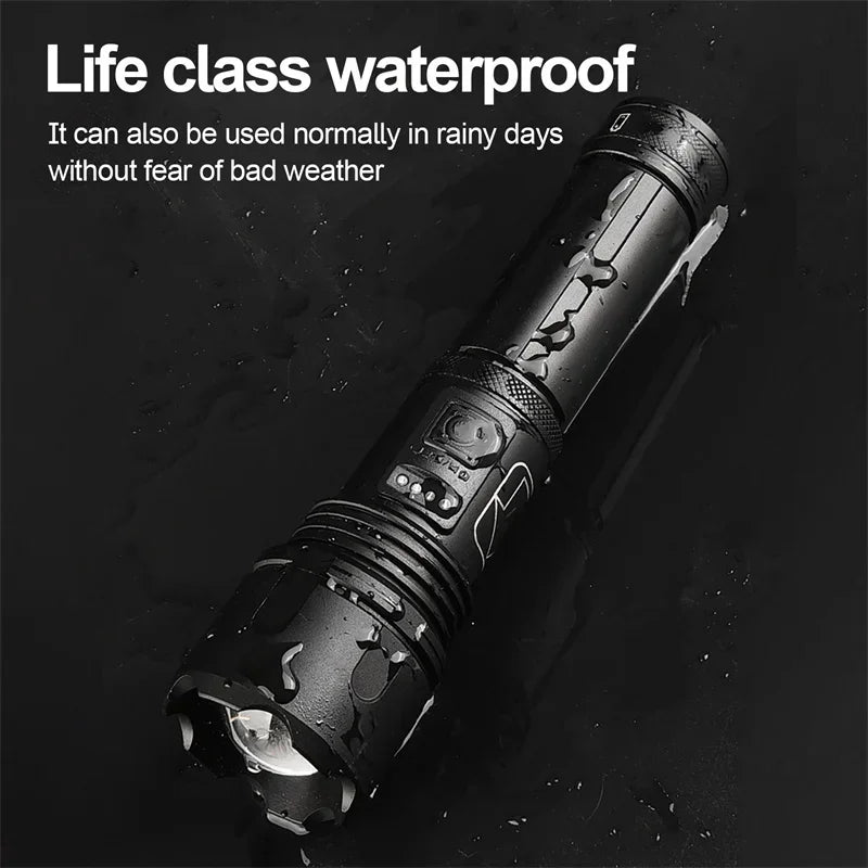 Super XHP130 Powerful Led Flashlights Work 12H High Power Torch Light Rechargeable Tactical Flashlight 18650 Usb Camping Lamp