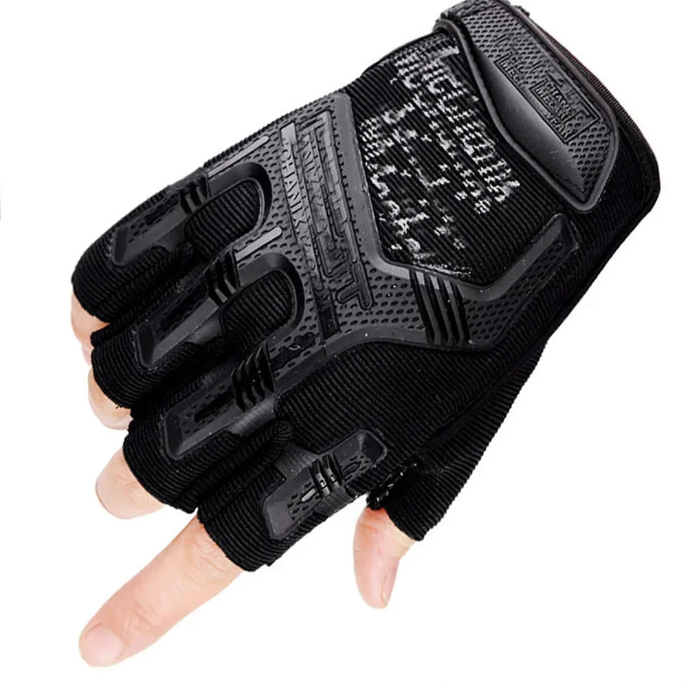 Tactical  Gloves Half Finger Paintball Airsoft Shot Combat Anti-Skid Men Bicycle Full Finger Gloves Protective Gear