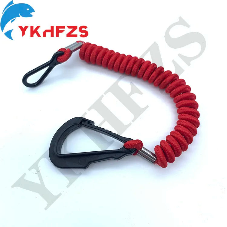 8M0092850 Boat Safety Kill Stop Switch Connector Lanyard Replacement for 15920Q54 823037A09 Emergency Stop Switch Red