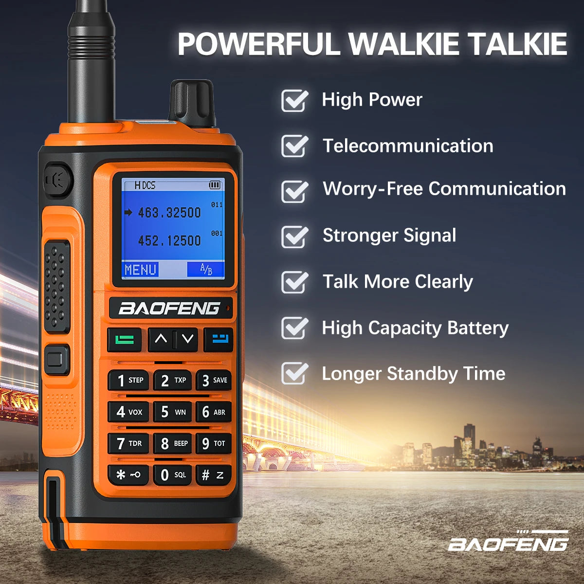 baofeng UV17 walkie talkie long range portable station fm powerful radio station hunting ham two way radio Wireless set receiver