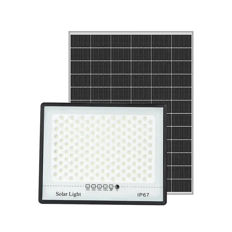 100/200/300W Solar Lamp Outdoor Waterproof Spotlight Led Light Outdoor Lamp with Remote Control Solar Street Lamp Light Control