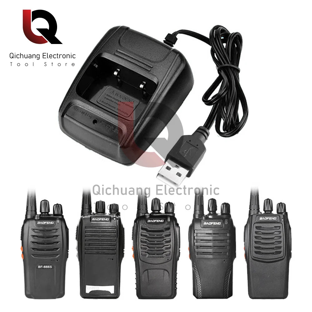 1Pcs Baofeng USB Adapter Charger Two Way Radio Walkie Talkie BF-888s USB Charge dock For Baofeng 888 Baofeng 888s Accessories