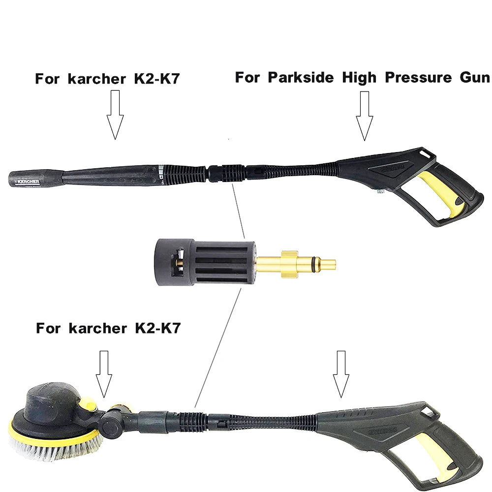 Pressure Washer Connector For Karcher K Lance Wand to Bosche/AR Blue/Interskol/Lavor/STIHL/M22 Water Gun Female Adapter