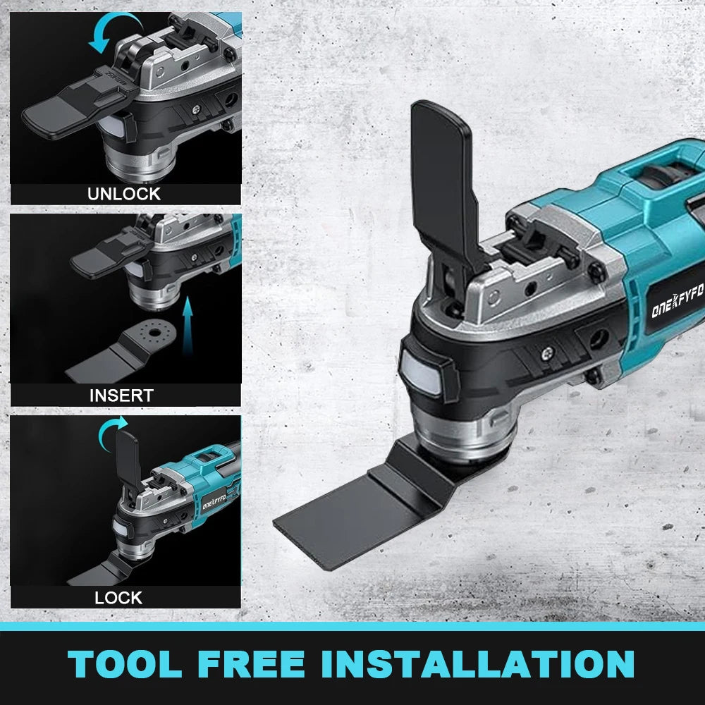 Electric Brushless Oscillating Variable Speed Trimmer Saw Renovation Power Machine Multi-function Tool For Makita 18V Battery