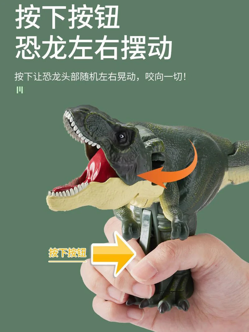 Children Dinosaurio Zazaza Plush Toy Creative Hand-operated Telescopic Spring Swing Dinosaur Fidget Toys Christmas Gifts for Kid