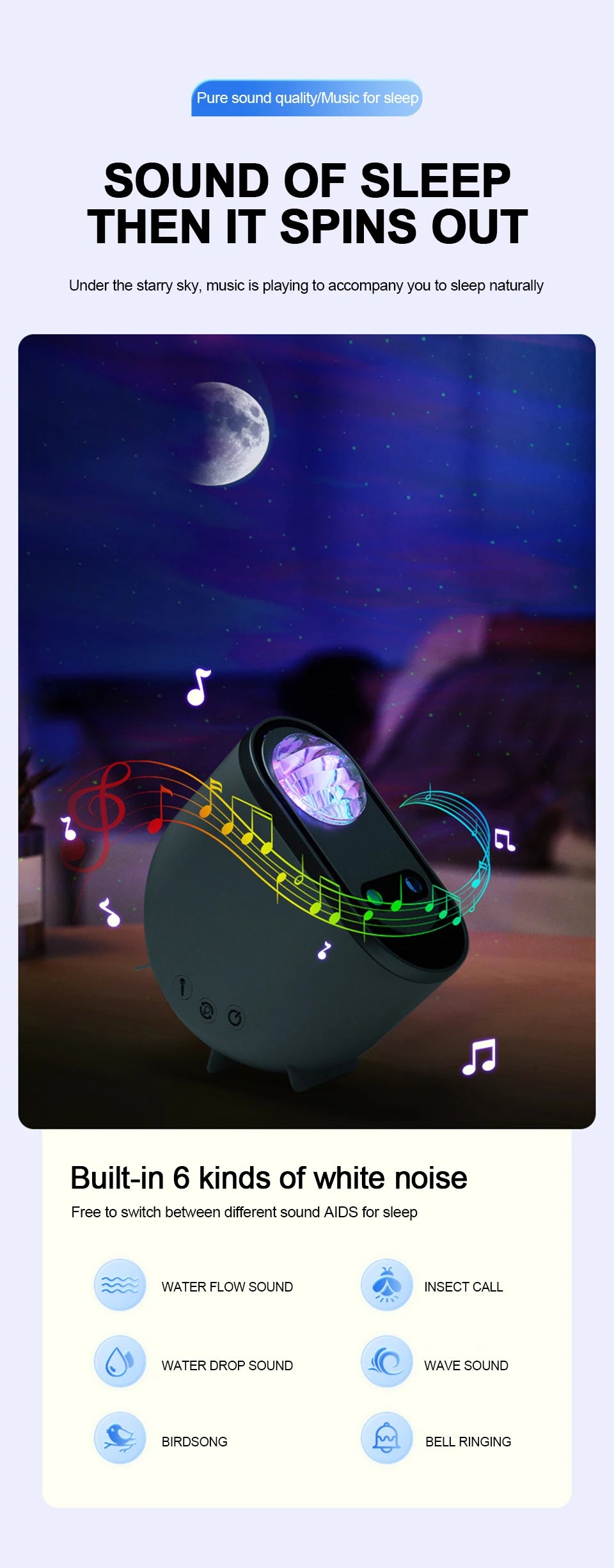 Aurora Borealis Starlight Projectors LED Galaxy Star Atmosphere Galaxy Night Light Home Bedroom Sky Moon Lamp Room Decor Gift