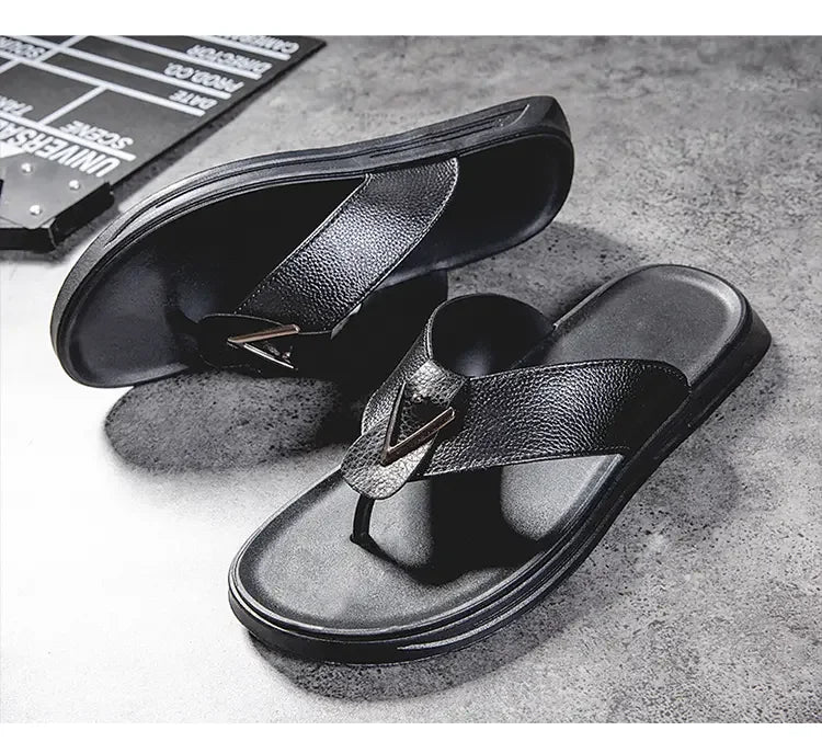 39-44Men's Flip-flops Outdoor Slippers Casual Beach Shoes Summer Slippers Men Luxury Sandals Fashion Shoes for Boy Free Shipping