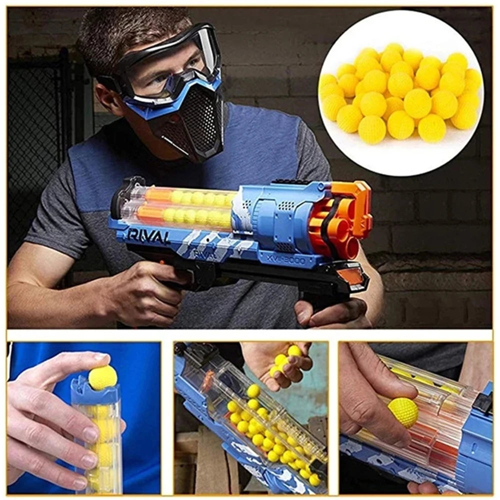 40PCS Bullets Ball for Nerf Rival Zeus Apollo Bullets Toys Gun Soft Round Darts for Nerf Rivals Toy Gun Ball Children Gift