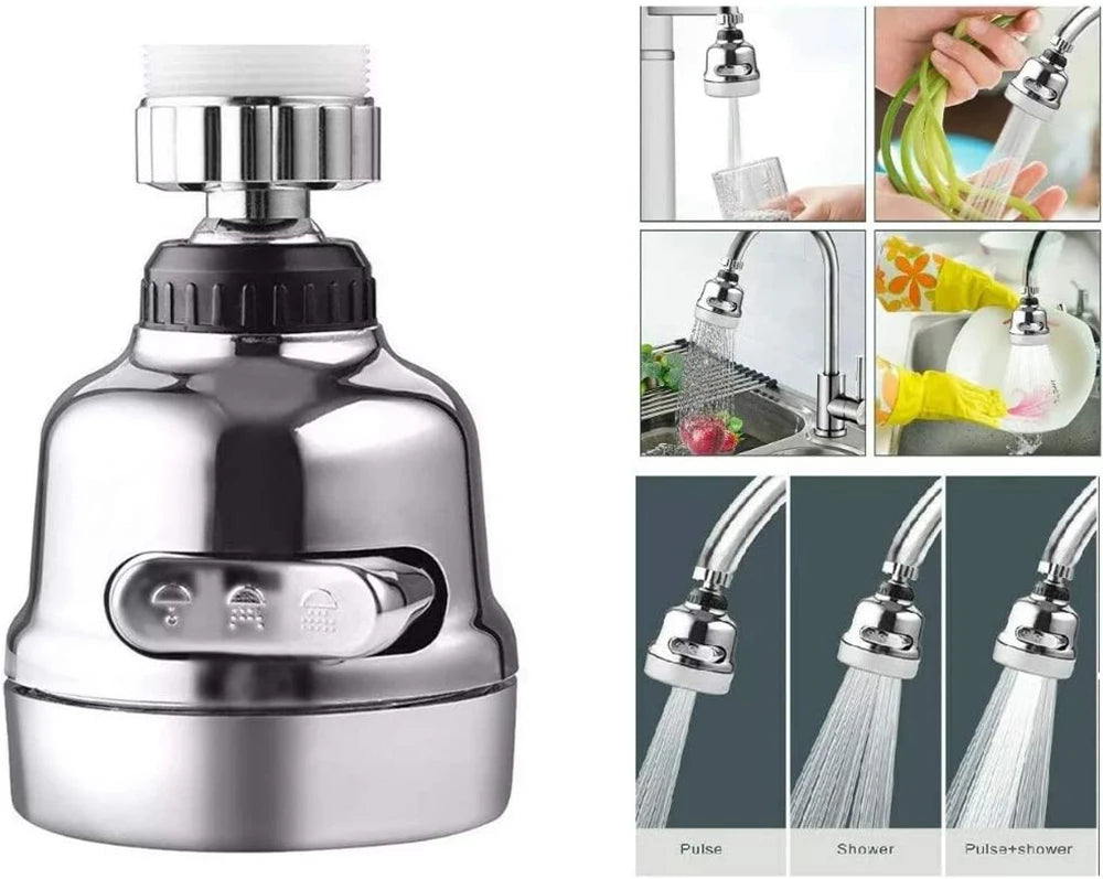 Zhangji Adjustable Swivel Kitchen Faucet 360 Degree Aerator Sprayer Filter Nozzle Diffuser Water Saving Bath Faucet Connector