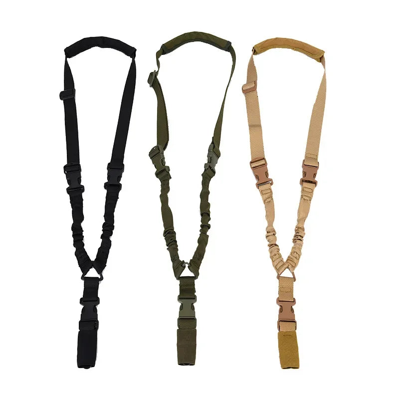 Tactical Gear Tactical Single Point Gun Sling Shoulder Strap Rifle Rope Belt with Metal Buckle Shot Gun Belt Hunting Accessories