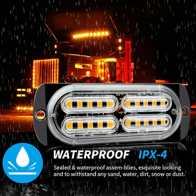 Car 12V 24V LED Signal Light For Car Warning Flashing Firemen Police Emergency Lamp Ambulance Strobe LED Warning Light