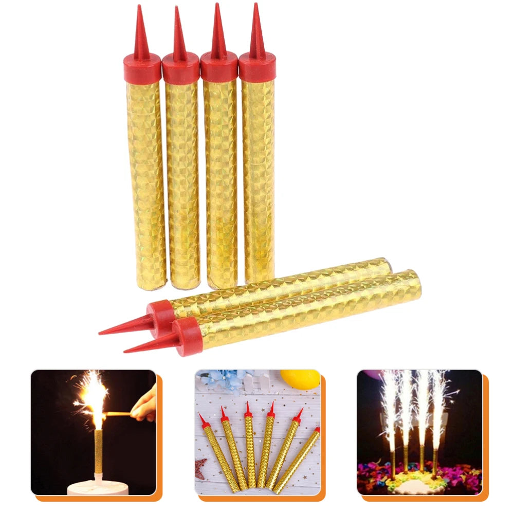 18/12/6PCS 20cm Extra Long Cake Magic Candle Birthday Party Baby Bath Cake Decoration Party Supplies