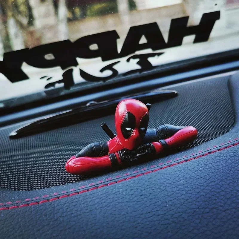 Disney Marvel X-Men Sitting Lying Posture Model Deadpool 2 Action PVC Fantasy Figurines Toys Figure Car Ornament Anime Mini Doll