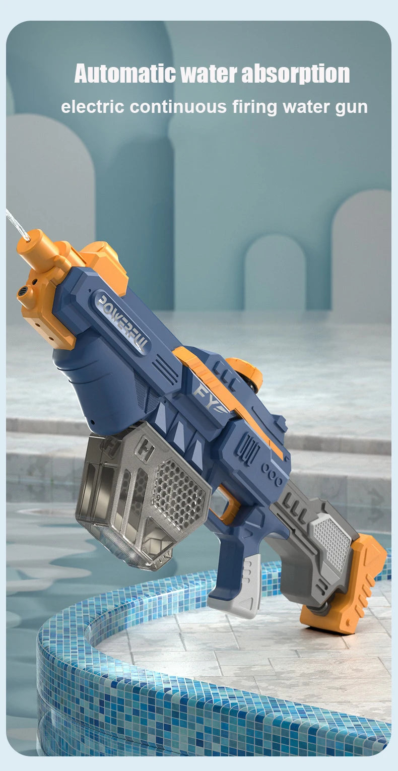 Free Shipping Electric Water Gun Powerful Water Blasters Squirt Guns Large-capacity Water Tank Summer Swimming Pool Outdoor Toy