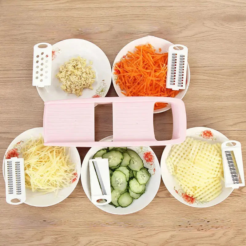 Household Vegetable Cutting Potato Slicer Shredder Multifunctional Fruit  Julienne Slicer Grater with Handle Kitchen Gadgets