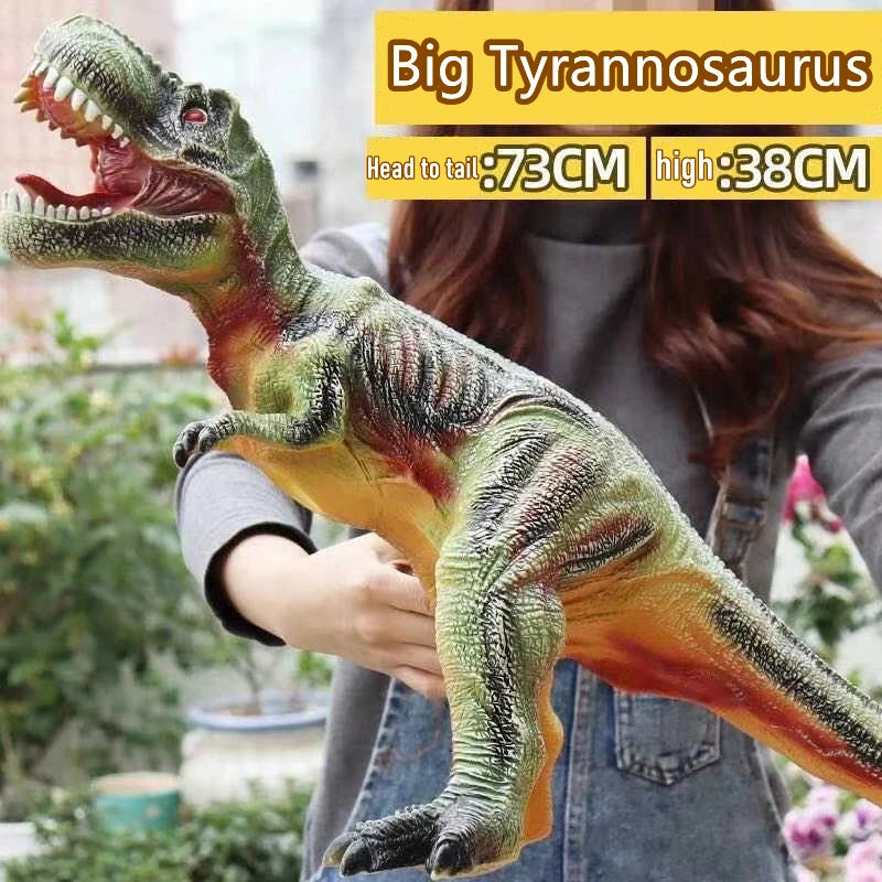 68CM Big Size Dinosaur Toy Jurassic Park Tyrannosaurus Rex Soft Puppets Velociraptor Shark Dinosaur Worlds Model Toys for Boys