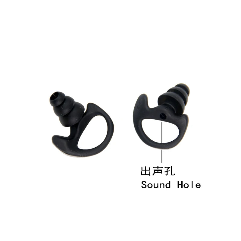 XIERDE Replacement Soft Silicone Earmould Earbud Earplug for Walkie Talkie Portable Two Way Radio Earpiece Heaset