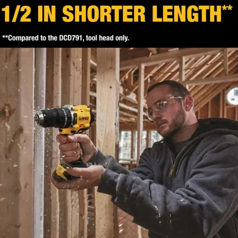 DeWalt DCD805 Power Tool Electric Drill 20V Brushless Cordless Screwdriver Impact WrenchCompact Drill Drill/Driver Power Tools