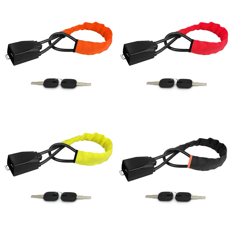 Universal Car Steering Wheel Lock New Universal Security Anti-theft Belt Buckle Lock Rope Lock Car Steel Cable Anti-theft Locks