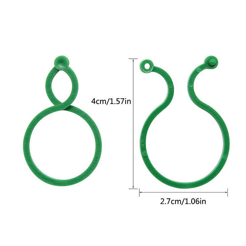 Garden Vine Strapping Clips Plant Bundled Buckle Ring Holder Tomato Garden Plant Stand Tool Garden Decor Accessories