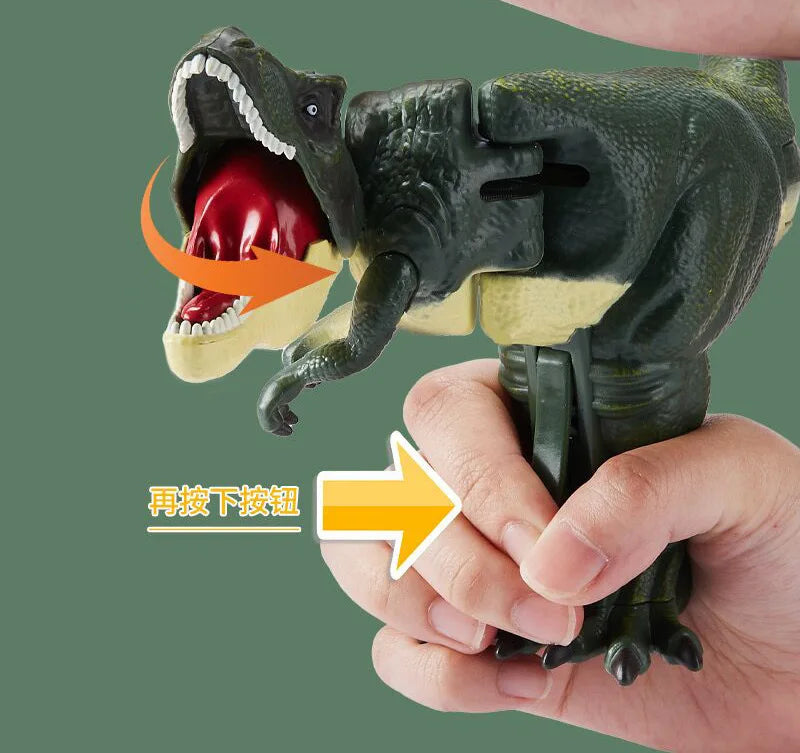 Children Dinosaurio Zazaza Plush Toy Creative Hand-operated Telescopic Spring Swing Dinosaur Fidget Toys Christmas Gifts for Kid