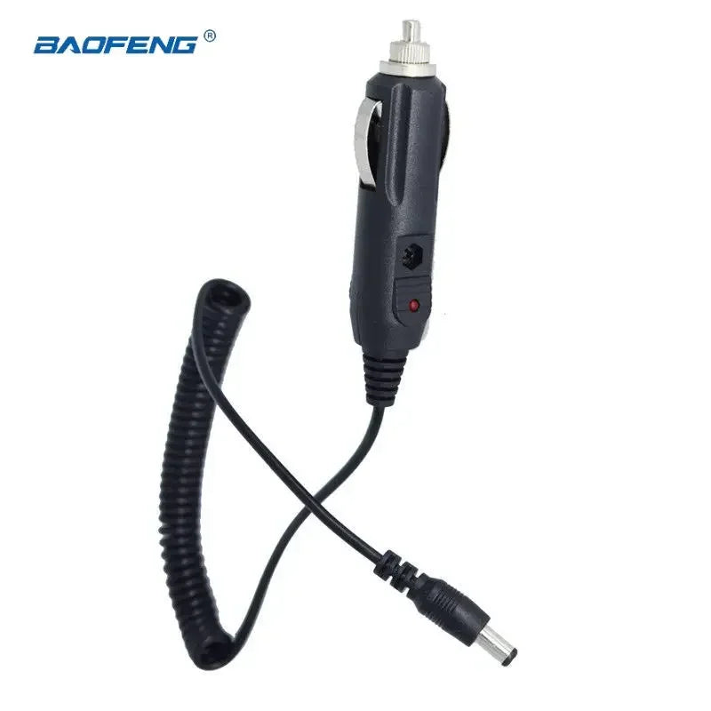 Baofeng DC 12V Car Charger Charging Cable Spring Cord Line for UV-5R 5RA 5RE PLUS UV5A+ Two Way Radios Walkie Talkie Accessories