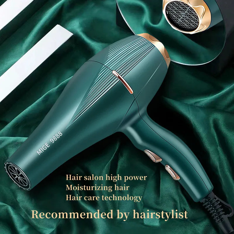 Fashionable High-Speed Hair Dryer  High-Power Quick Drying Hair Care Silent Home Hair Salon Tools Buy 1 Get 6 Free