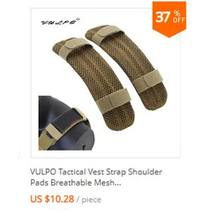 VULPO Tactical Vest Shoulder Strap Pad Backpack Breathable Mesh Cushion Pad Laser Cutting For Hunting Vest Outdoor Backpacks