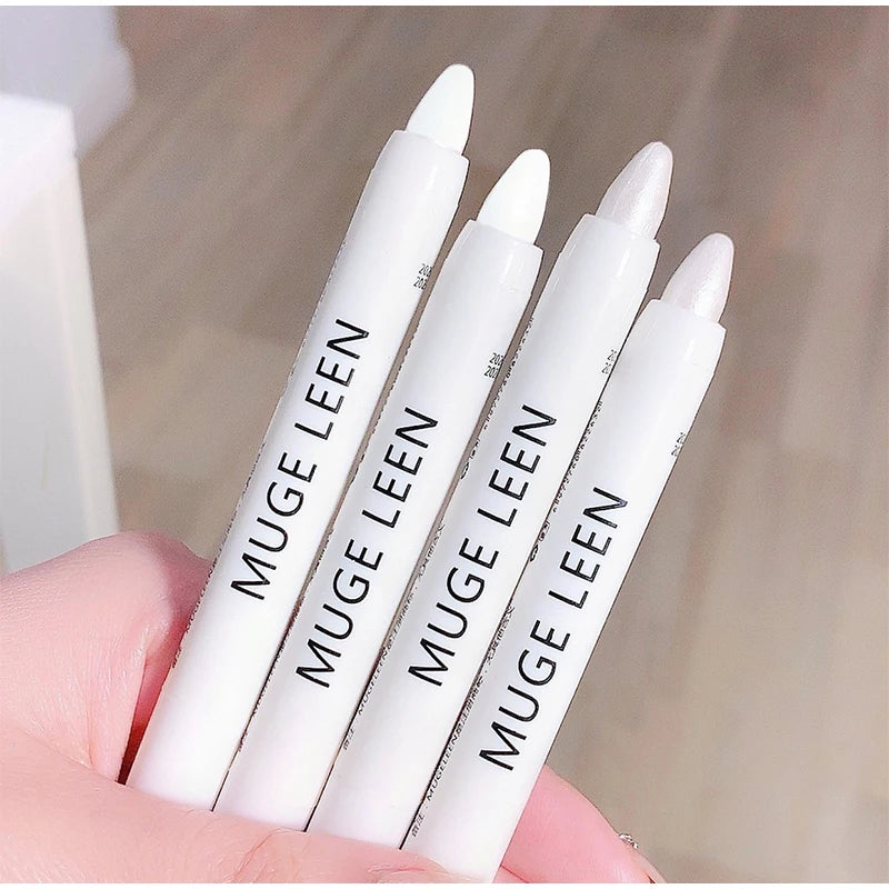 Flash Pearl Eyeshadow Pencil Waterproof Fine Flash Eye Highlighter Lasting Silkworm Eyeliner White Silver Brightening Pen Makeup