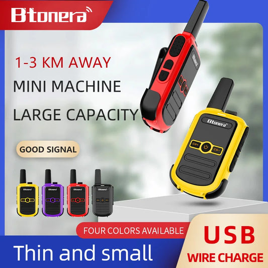 Mini Walkie Talkie Btonera BT-310 Portable Two Way Radio PMR FRS Radio Comunicador Long range Kids Walkie-Talkie for Hotel Busin