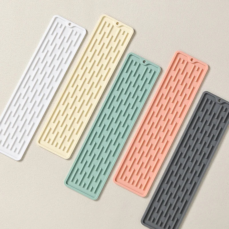 Silicone Dish Drying Mat Anti Slip Sink Tray Countertop Mat Organizer Kitchenware Protection Mat Storage Rack Kitchen Supplies