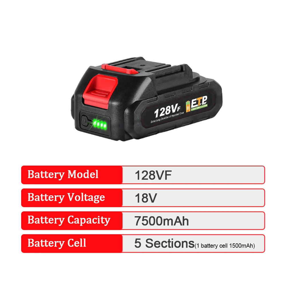 928VF 388VF Battery 22500mah 15000mah 7500mah Lithium Battery Rechargeable For Makita Battery Electric Chainsaw Power Tools