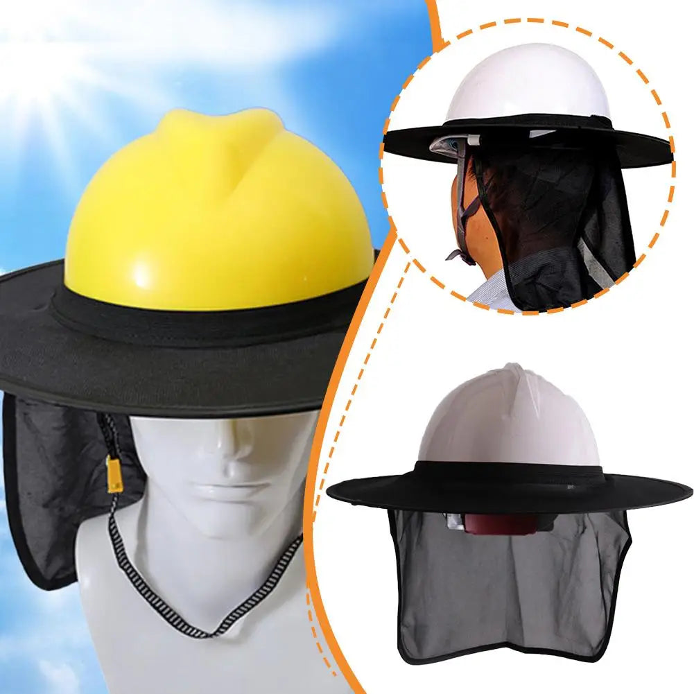 Construction Safety Hard Hat Neck Helmet Hat Cover Sun Shade Stripe Kit Sun Protection Accessories For Garden Worker