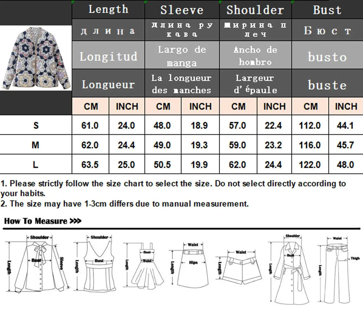 TRAFZA 2023 Winter Women's Vintage Print Cotton Coat Woman Single Breasted Quilted Jacket O-Neck Open Front High Street Outcoat