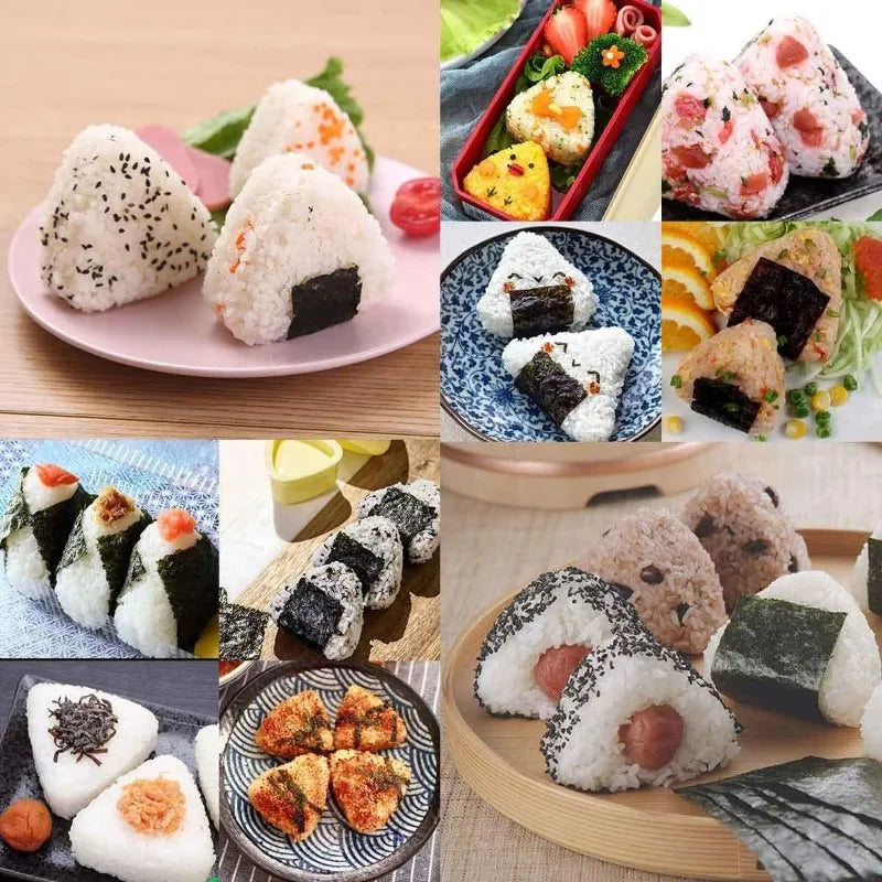 1/2Pcs Triangular Plastic Sushi Mold Onigiri Rice Ball Food Press Maker Japanese Bento Baby Rice Ball Molds Kitchen Accessories