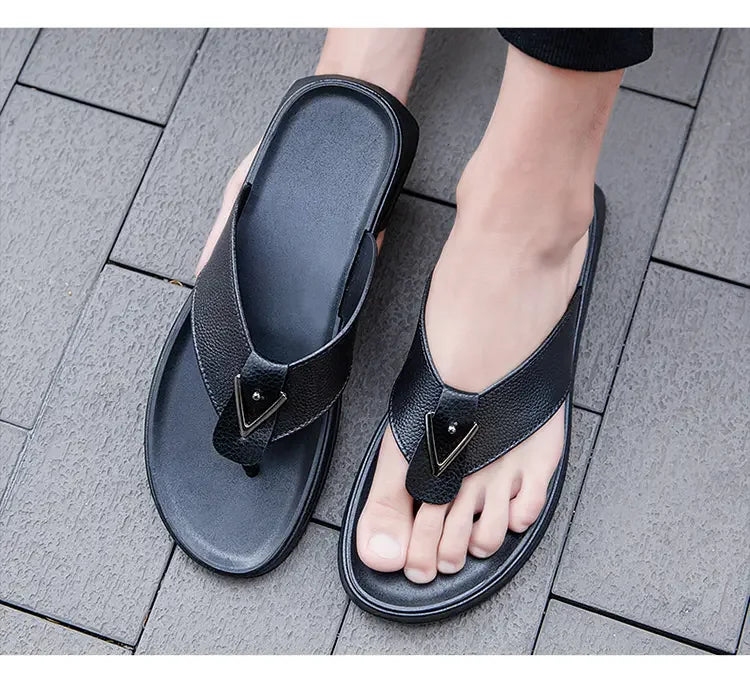 39-44Men's Flip-flops Outdoor Slippers Casual Beach Shoes Summer Slippers Men Luxury Sandals Fashion Shoes for Boy Free Shipping