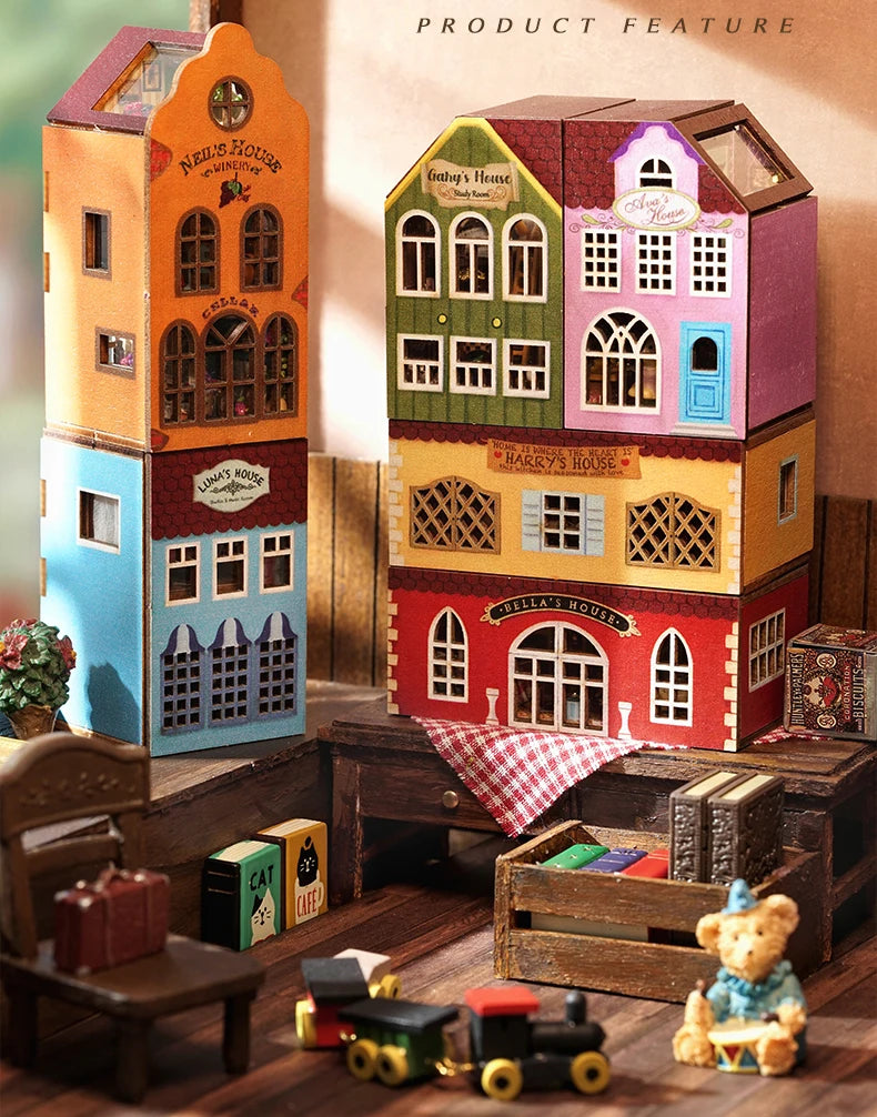 New Diy Mini Home Dollhouse With Furniture Light Miniaturas Doll House Casa Miniature items For Toys Birthday Gifts