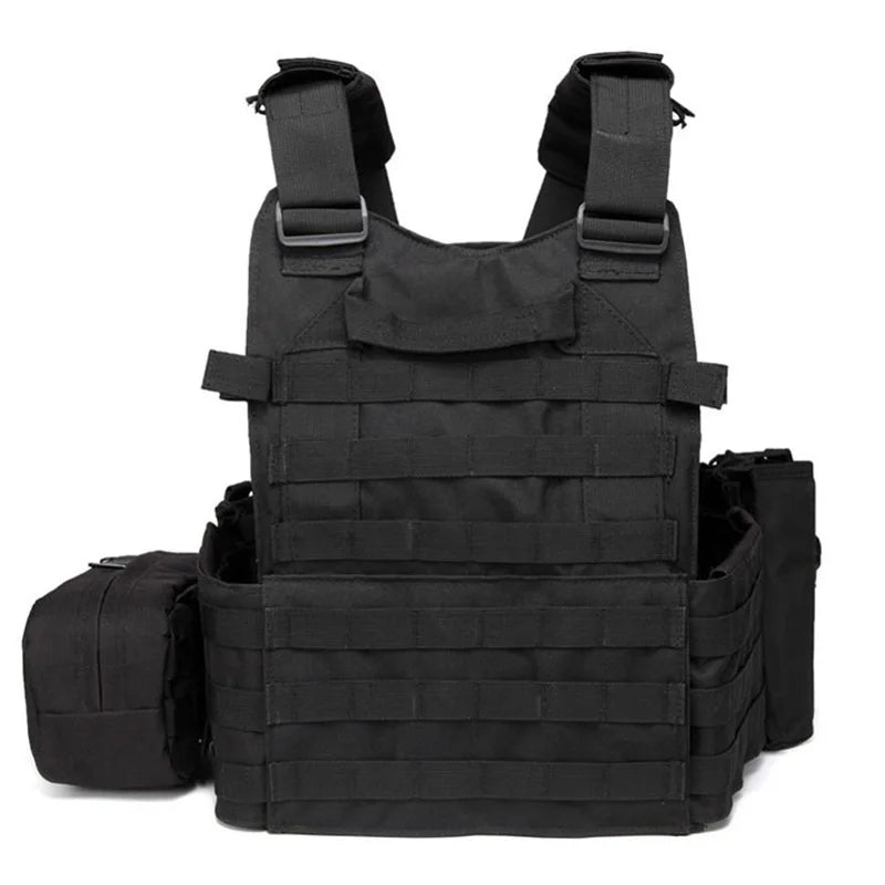 Nylon Tactical Vest Body Armor Hunting Carrier Airsoft Accessories Men Combat MOLLE Camo Hunting Vest Outdoor CS Hunting