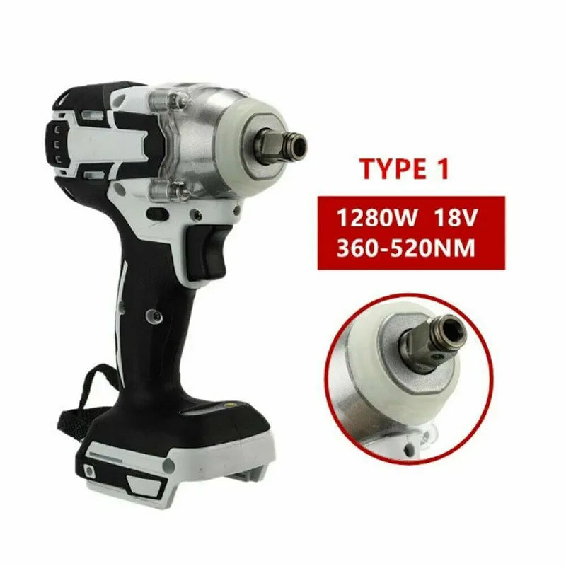 18V Brushless Electric Impact Wrench 1/2 inch Power Tool Electric Wrench 520Nm Drill Screwdriver Power Tool For Makita Battery