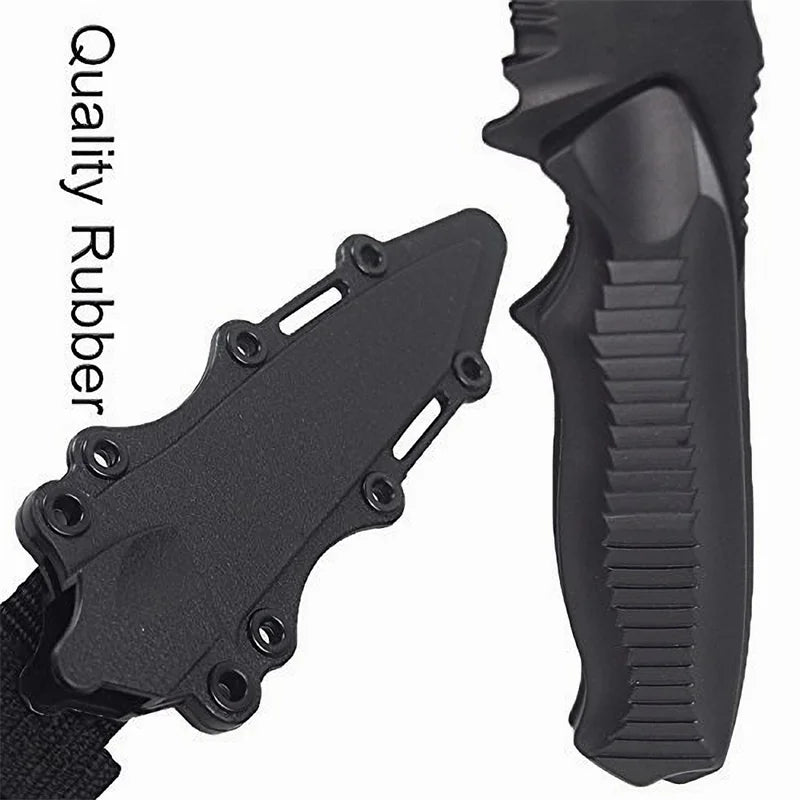 zlangsports 1:1 Tactical Airsoft Rubber Knife Military Training Martial Arts CS Cosplay Halloween Soft Knives Dagger Model